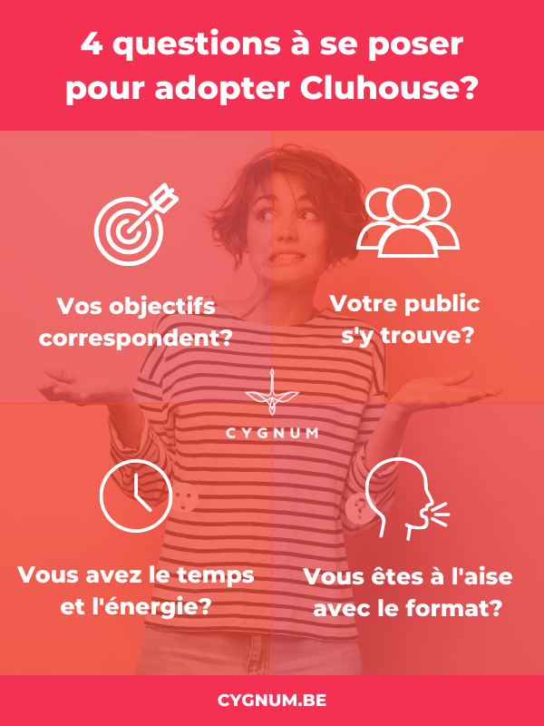 est-ce que les entreprises et le professionnels doivent adopter l'application Clubhouse? Cygnum y répond dans cet article de blog