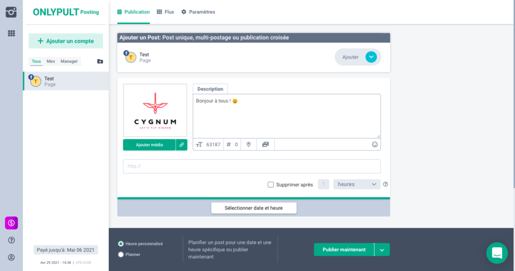 Onlypult : programmer sur les réseaux sociaux. Découvrez le tableau comparatif de CYGNUM des différents outils pour planifier ses posts réseaux sociaux
